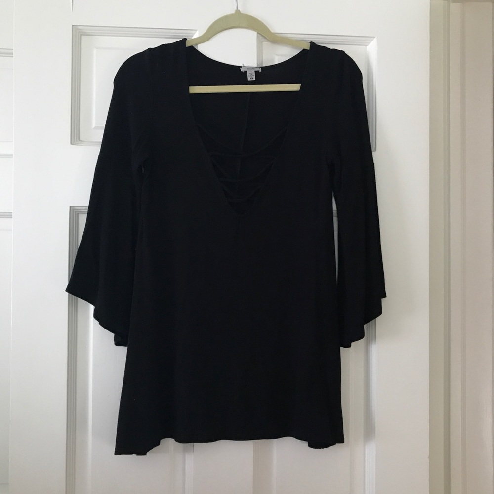 Ecoté Bonita Plunge Tunic Top - Picture 5 of 8